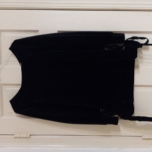 Black Velvet shirt dress